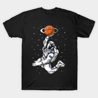 Space Astronaut Basketball T-Shirt